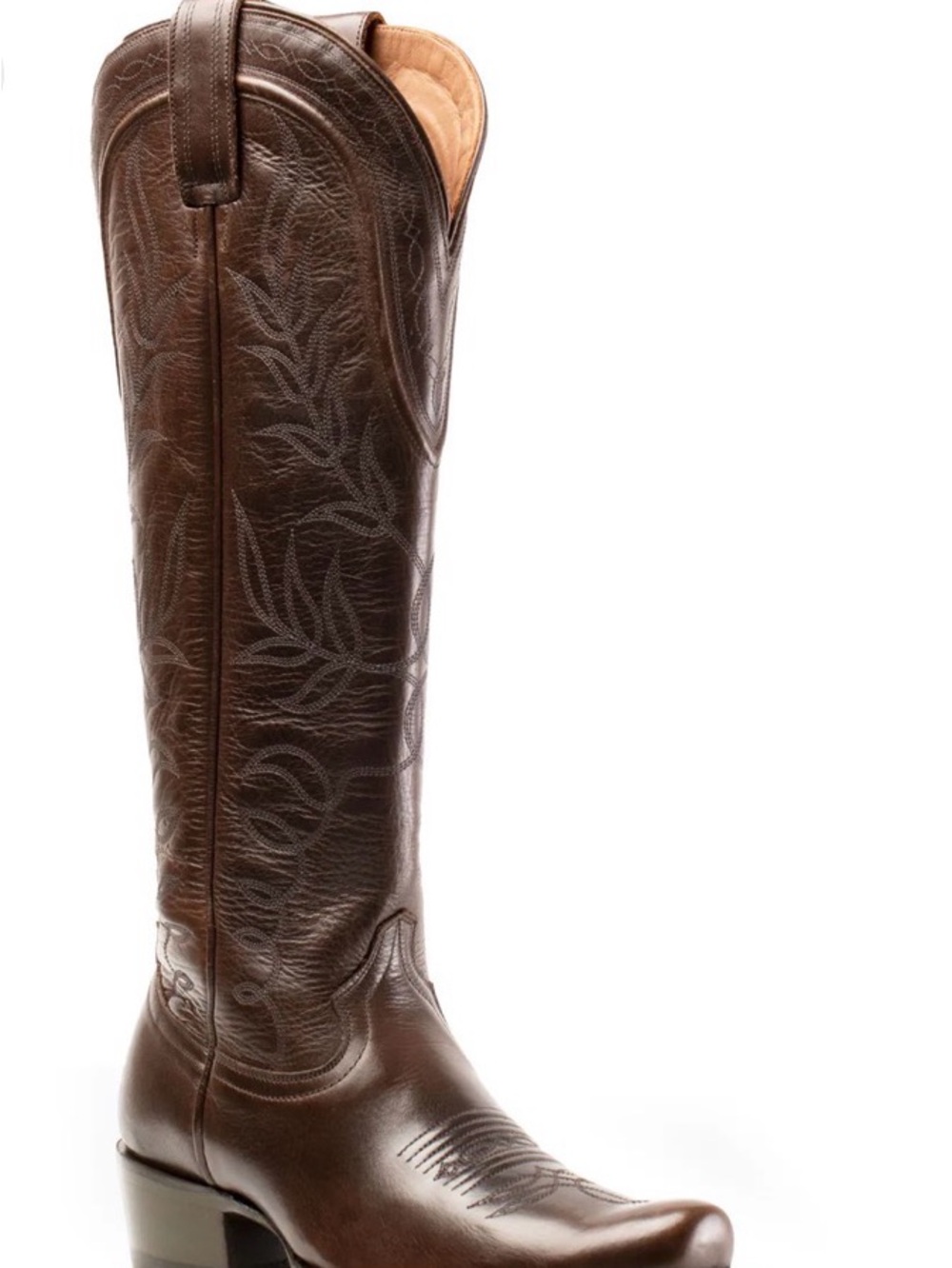 Brand Nee Dark Brown Abbyville Hyde Cowboy Boots - Picture 2 of 5